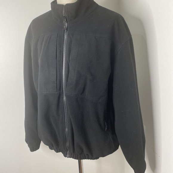 511 Tactical Series Mens Jacket Black 2XL Full Zip Pockets Softshell Coat Lined - Picture 2 of 10